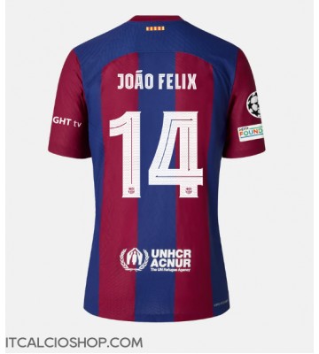 Barcelona Joao Felix #14 Prima Maglia 2023-24 Manica Corta